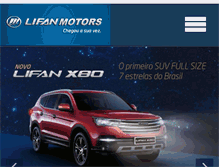 Tablet Screenshot of lifanmotors.com.br